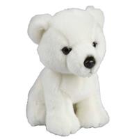 Pluche witte ijsbeer knuffel 18 cm - Ijsberen pooldieren knuffels - Speelgoed voor kinderen