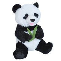 Wild Republic Pluche zwart/witte panda/beren knuffel 25 cm speelgoed Multi