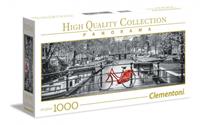 Clementoni Puzzle 1.000 Teile Panorama High Quality Collection - Amsterdam Fahrrad