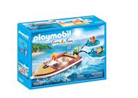 Playmobil Family Fun - Motorboot met funtubes