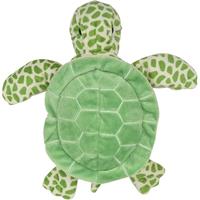 Nature Plush Planet Pluche groene zeeschildpad handpop knuffel 24 cm speelgoed Groen