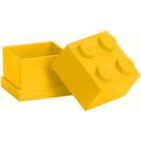 LEGO Opbergbox Mini: Brick 4 Geel 40111732