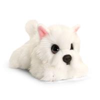 Keel Toys pluche witte Westie honden knuffel 32 cm Wit