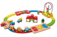 Hape Spielzeug-Eisenbahn "Regenbogen-Puzzle Eisenbahnset" (Set)