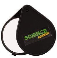 Johntoy Science Exploder vergrootglas zwart 8,5 cm