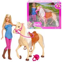 Barbie -Puppe und Pferd mit Zubehör Mehrfarbig