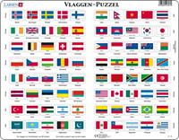 Larsen Rahmenpuzzle - Vlaggen (Holländisch) 80 Teile Puzzle Larsen-L2-NL