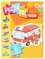 Toi-Toys hulpdiensten puzzelset incl 6 puzzels