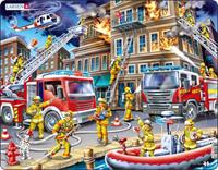 Larsen legpuzzel Maxi de brandweermannen 45 stukjes