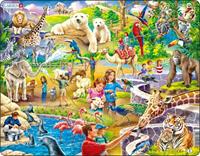 Larsen legpuzzel Maxi in de dierentuin 48 stukjes