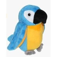 Pluche blauw/gele ara papegaai knuffel 15 cm speelgoed Multi