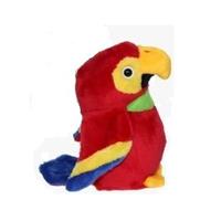 Pluche rode ara papegaai knuffel 15 cm speelgoed Rood