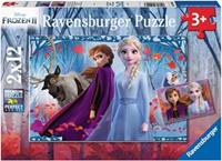 Ravensburger Verlag Ravensburger 05009 - Disney Frozen II, Reise ins Ungewisse, Die Eiskönigin, Puzzle, 2x12 Teile