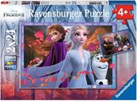 Ravensburger Verlag Ravensburger 05010 - Disney Frozen II, Frostige Abenteuer, Die Eiskönigin, Puzzle, 2x24 Teile