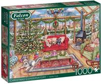 Falcon The Christmas Conservatory 1000 Teile Puzzle Jumbo-11275