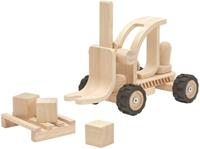 Plan Toys Gabelstapler Special Edition aus Holz (ab 3 Jahren) inkl. Palette und Holzblöcke