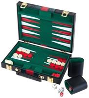 HOT Games Backgammon Koffer Groen (38 cm)
