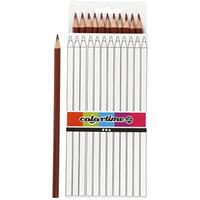 creativcompany Creativ Company Triangular colored pencils - Brown 12pcs.