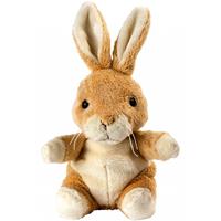 Pluche bruine konijn/haas knuffel 19 cm speelgoed Bruin