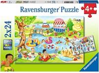 Ravensburger Plezier aan het Meer Puzzel (2x24 stukjes)