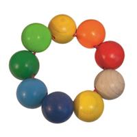 Eichhorn Baby Wooden Grab Ring with Beads