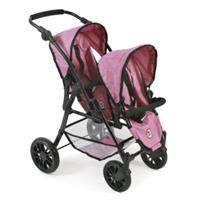 CHIC2000 Puppen-Zwillingsbuggy "Twinny pink"