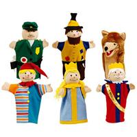 Roba Handpop Poppenkastfiguren, 6-voudig gesorteerd