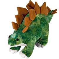 Pluche groen/bruine Stegosaurus dinosaurus knuffel mega 25 cm Groen