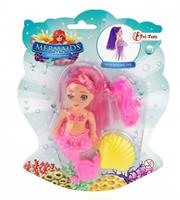 Toi-Toys pop zeemeermin met kammetjes roze 12 cm