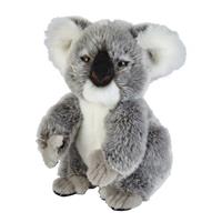Pluche grijze koala knuffel 28 cm speelgoed Grijs
