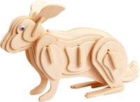 Gepetto's Workshop bouwpakket houten konijn 43 delig