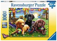 Ravensburger Honden Picknick Puzzel (100 XXL stukjes)