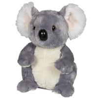 Pluche grijze koala knuffel 30 cm speelgoed Grijs