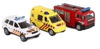 2-playtraffic 2-Play Traffic 2-Play Die-cast Emergency Service Vehicles NL with Light and Sound
