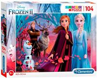 Clementoni 104 pcs. Puzzels Kids Brilliant Frozen 2 Vloer