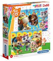 Clementoni 2 Puzzles - 44 Cats 60 Teile Puzzle Clementoni-21607