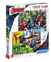 Clementoni Puzzle 2x60 Teile - The Avengers