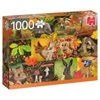 Jumbo Puzzle Tiere im Herbst