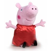 Peppa Pig Pluche /Big knuffel in rode outfit 42 cm speelgoed Roze