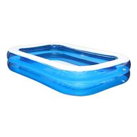 Opblaasbaar rechthoekig zwembad 262 x 175 x 51 cm Blauw