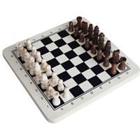 Houten schaakspel 30 x 30 cm Multi