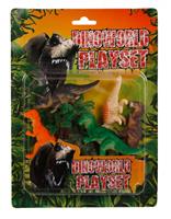 DinoWorld speelset dinosaurussen 8 cm 7 delig