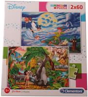 Clementoni 2x60 Puzzles Kids Peter Pan + The Jungle Book