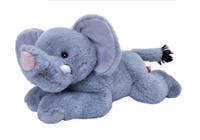 Wild Republic knuffel olifant Ecokins junior 30 cm pluche blauw