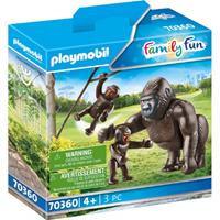 PLAYMOBIL Family Fun: Gorilla met baby's (70360)