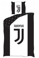 Juventus dekbedovertrek 140 x 200 cm katoen zwart/wit