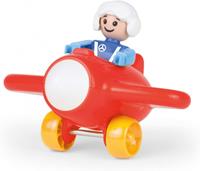 Simm LENA 01571 - My First Racers, Flugzeug Spielzeugflieger mit beweglicher Spielfigur als Pilot,