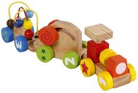 Kids2-Play Wood Lernspielzug Lokomotive + zwei Wagons, Holzspielzeug, Spielzeug - KIDS2PLAY