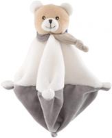 Chicco knuffel Teddybeer junior 22 x 25 cm pluche wit/grijs