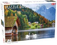 Tactic puzzel zwanen in een meer 47 x 31 cm 500 stukjes